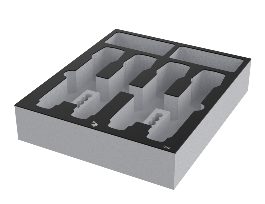 SANTOSOM Modular Foam 2U, Relacart, 2x UH2