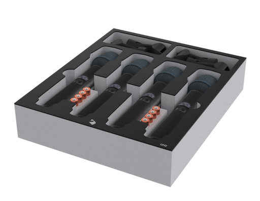 SANTOSOM Modular Foam 2U, Relacart, 2x UH2
