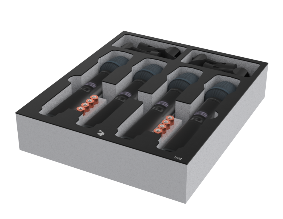 SANTOSOM Modular Foam 2U, Relacart, 2x UH2