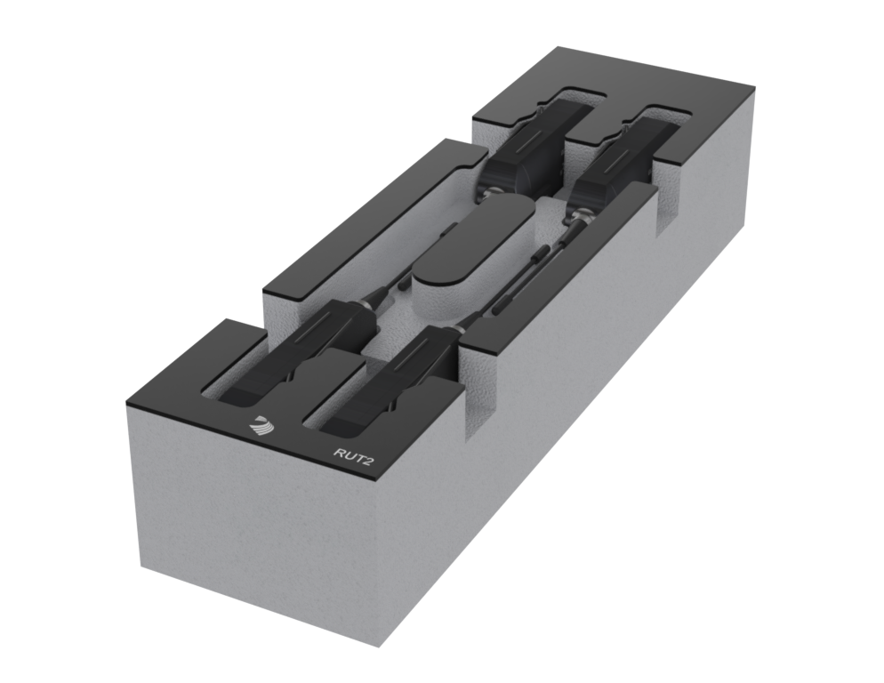 SANTOSOM Modular Foam 2U, 4x Relacart UT2 + Acess.