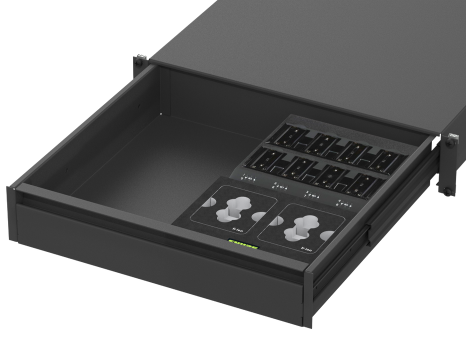 SANTOSOM   Mousse Modulaire 2U, Shure 1x Shure SBC800 + Acess.