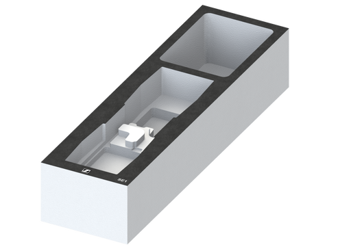 SANTOSOM   Espuma Modular 2U, Sennheiser 2x SE1
