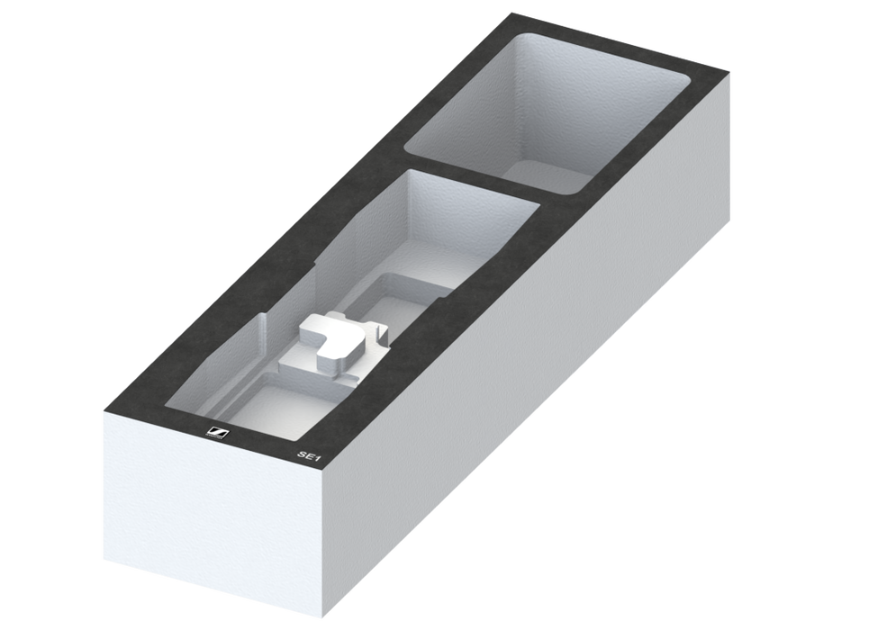 SANTOSOM   Modular Foam 2U, Sennheiser 2x SE1