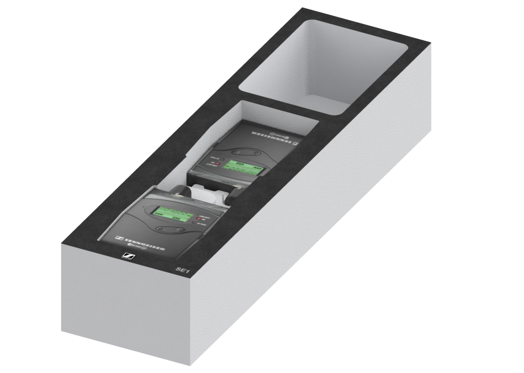 SANTOSOM   Modular Foam 2U, Sennheiser 2x SE1