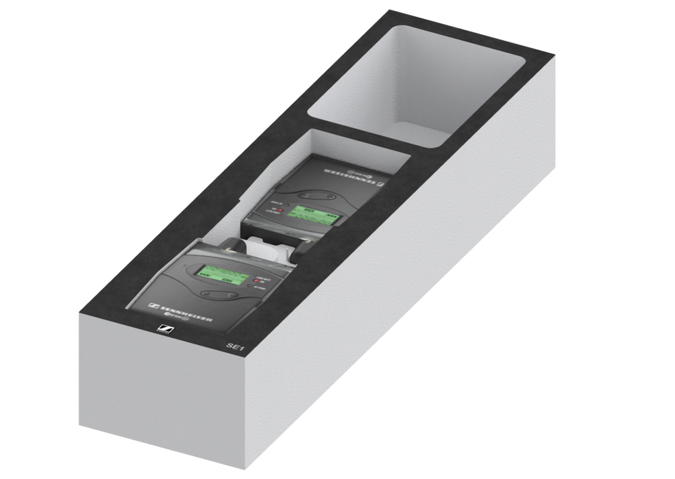 SANTOSOM   Modular Foam 2U, Sennheiser 2x SE1