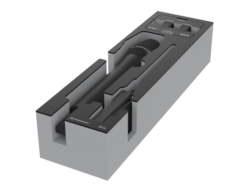 SANTOSOM Modular Foam 2U, Sennheiser 1x SE1,1x SE2