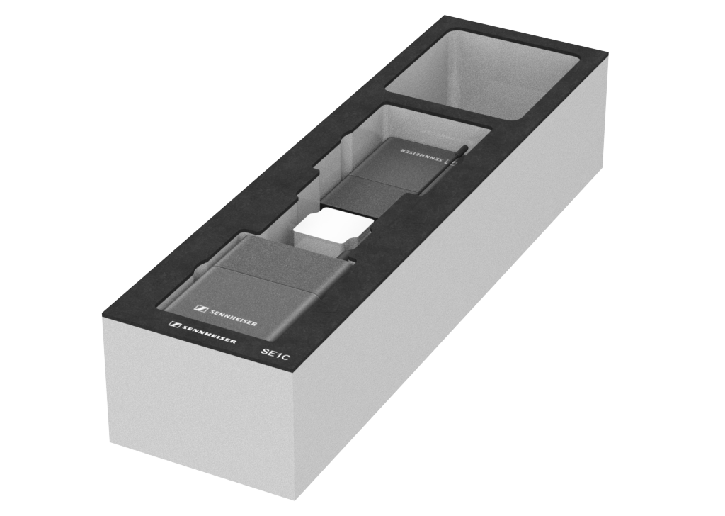 SANTOSOM   Modular Foam 2U, Sennheiser 2x SE1C