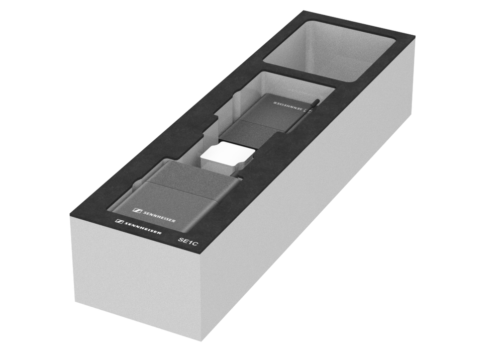 SANTOSOM   Modular Foam 2U, Sennheiser 2x SE1C