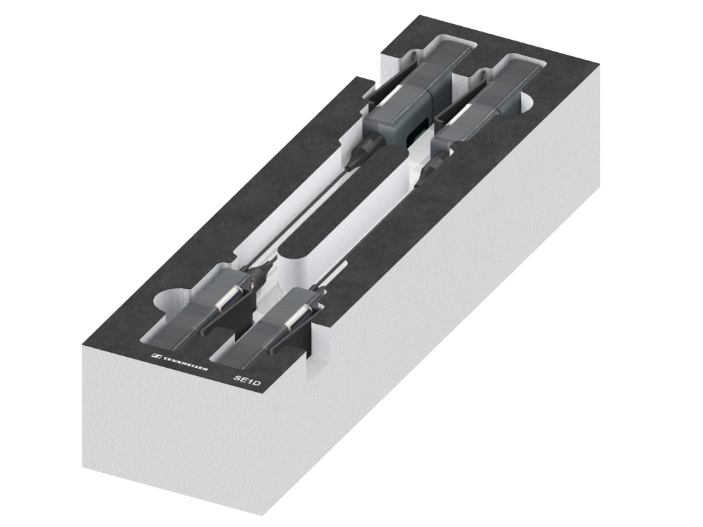 SANTOSOM   Espuma Modular 2U, Sennheiser 4x SE1D