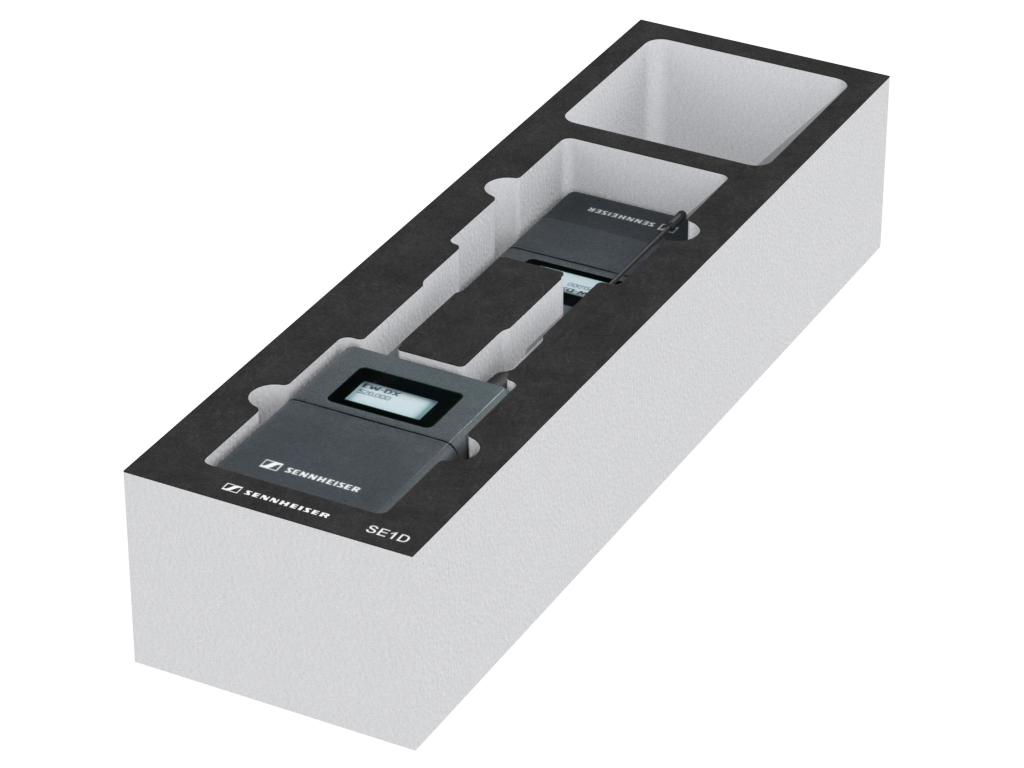 SANTOSOM   Espuma Modular 2U, Sennheiser 2x SE1D