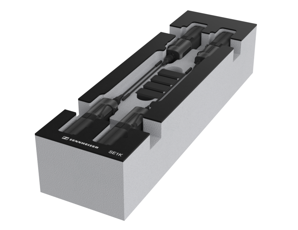 SANTOSOM Modular Foam 2U, Sennheiser 4x SEK (spectera)