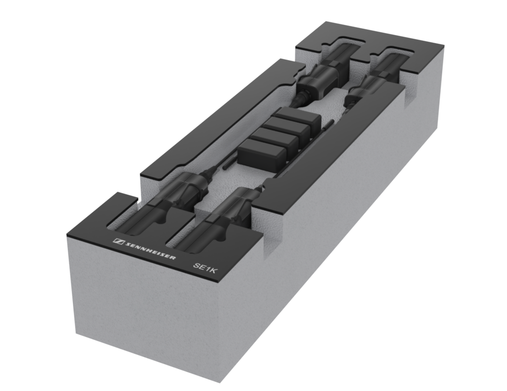 SANTOSOM Modular Foam 2U, Sennheiser 4x SEK