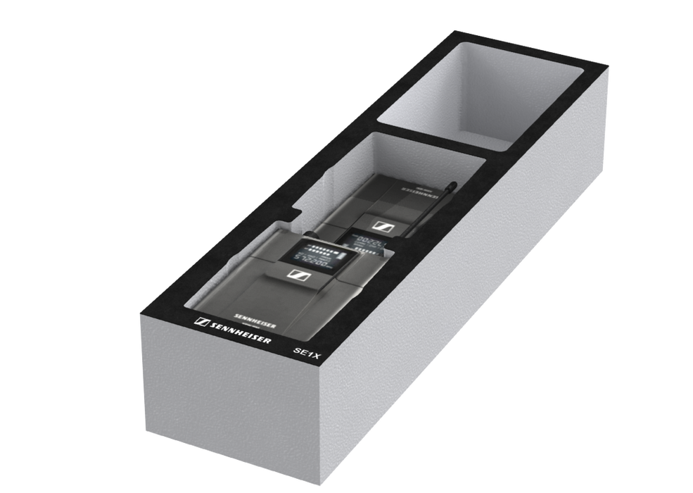 SANTOSOM   Espuma Modular 2U, Sennheiser 2x SE1X (XSW IEM SK)