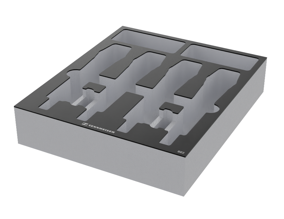 SANTOSOM   Espuma Modular 2U, Sennheiser 4x SE2