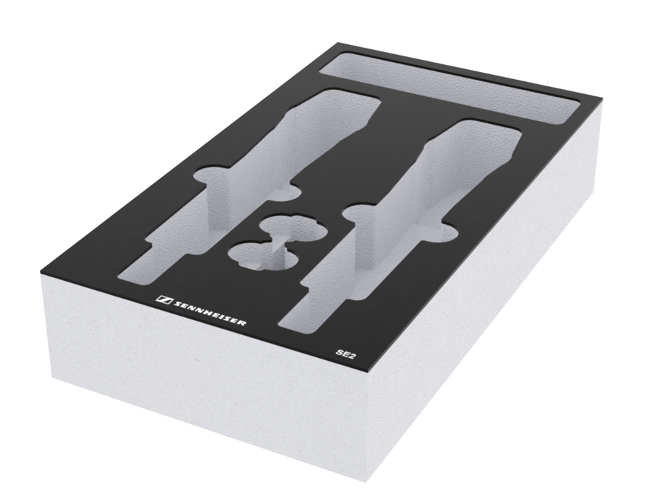 SANTOSOM   Mousse Modulaire 2U, Sennheiser 2x SE2 + Acess.