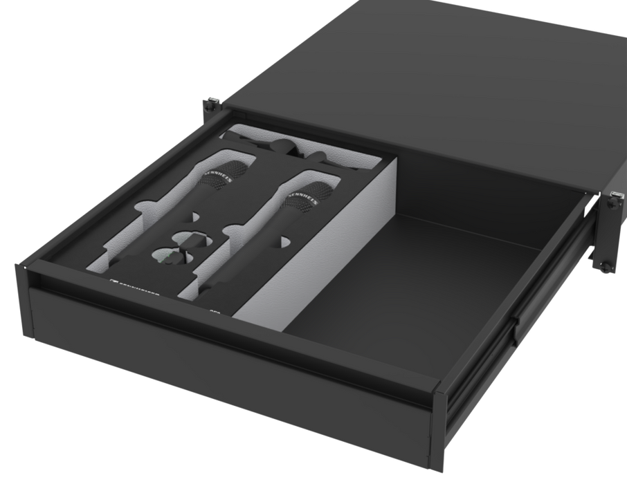 SANTOSOM   Mousse Modulaire 2U, Sennheiser 2x SE2 + Acess.
