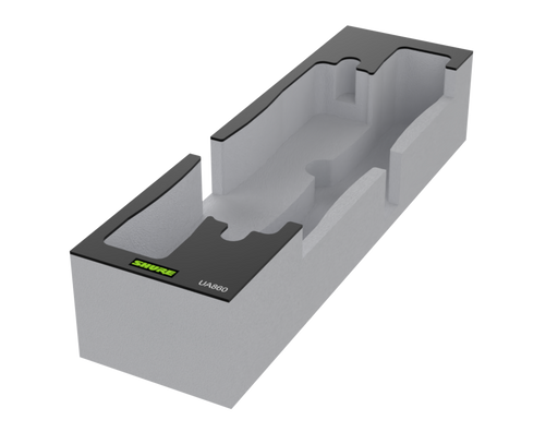 SANTOSOM Espuma Modular 2U, 2x Shure UA860