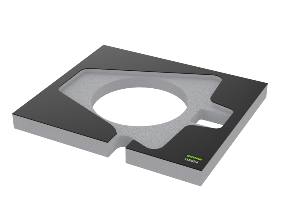 SANTOSOM   Mousse Modulaire 2U, Shure 1x UA874WB