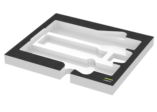 SANTOSOM   Espuma Modular 2U, Shure 1x UA874WB