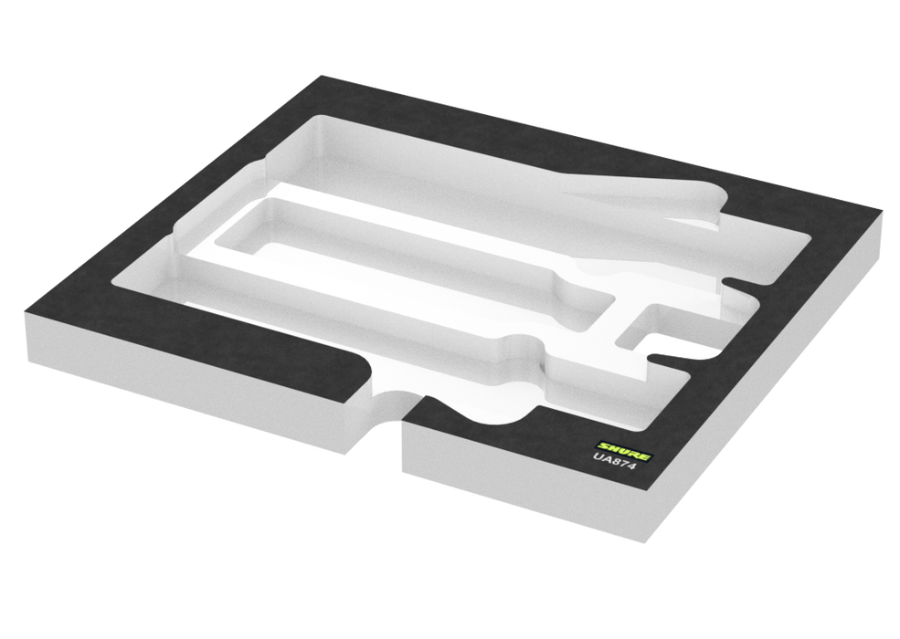 SANTOSOM Modular Foam 2U, 1x Antenna Shure UA874WB