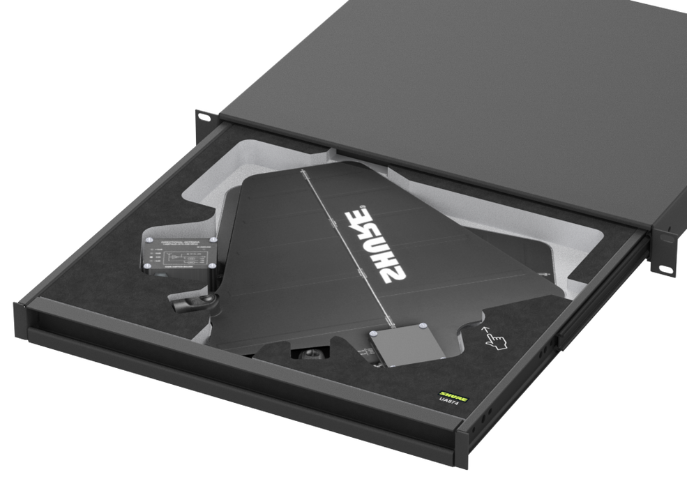 SANTOSOM   Espuma Modular 1U, Shure 2x UA874