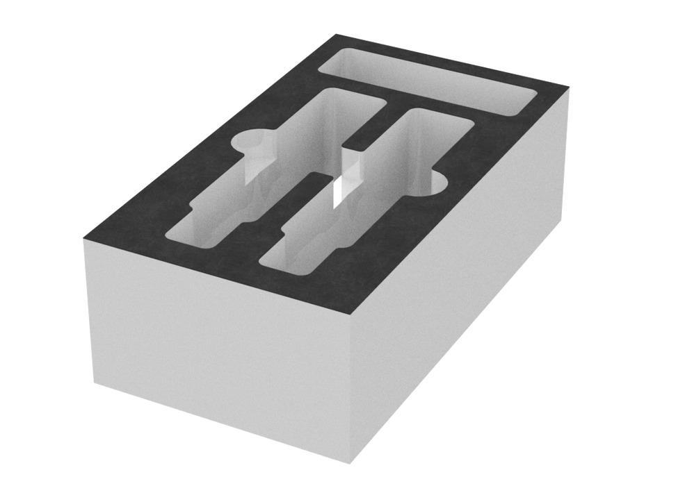 SANTOSOM Espuma Modular 2U, 2x sE 4400A