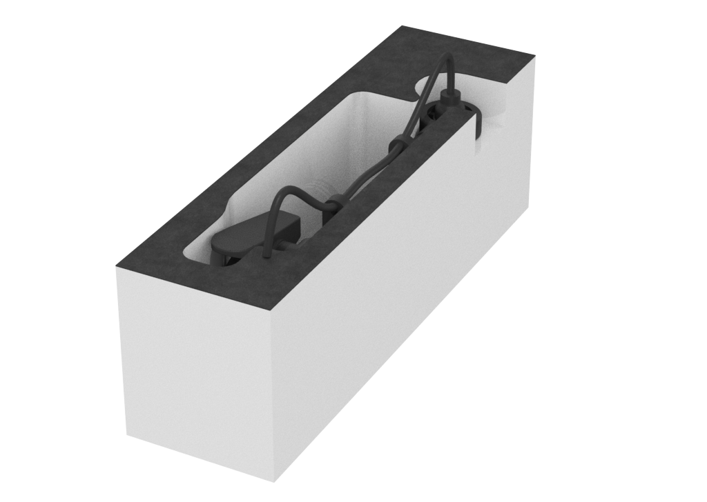 SANTOSOM Espuma Modular 2U, 1x Audix ADX20i