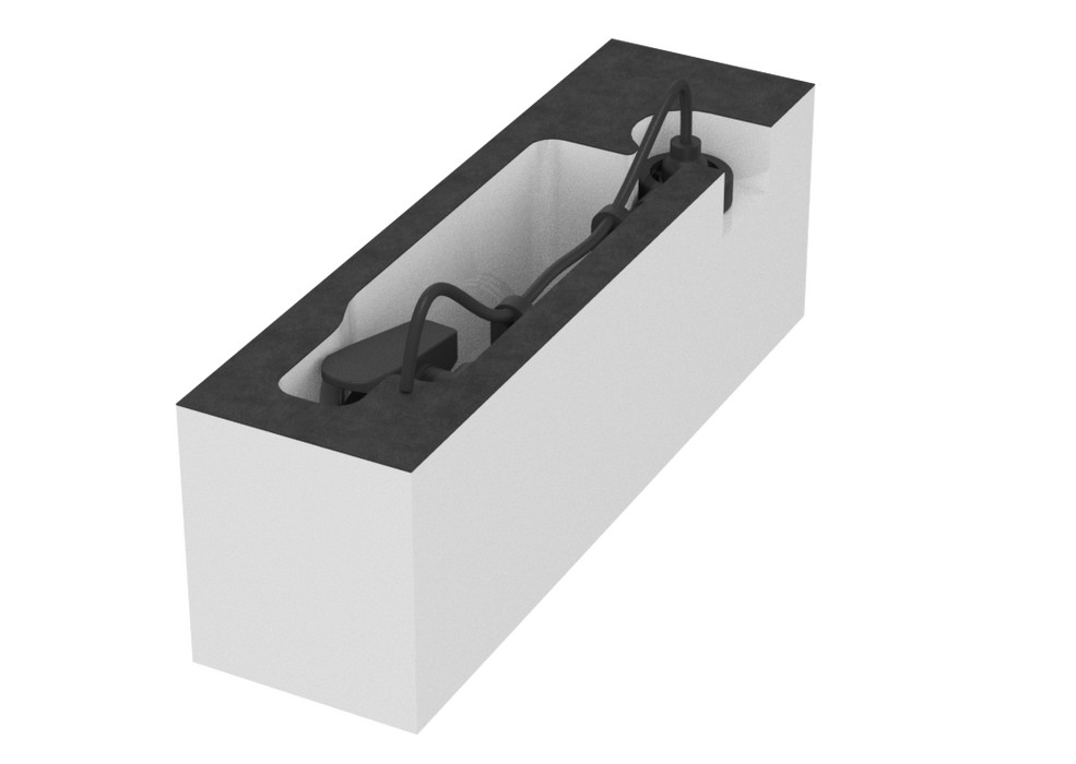 SANTOSOM Espuma Modular 2U, 1x Audix ADX20i