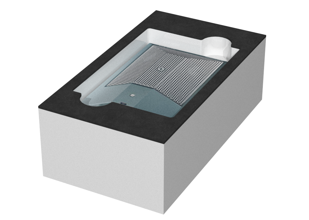 SANTOSOM Modular Foam 2U, 1x Shure Beta 91A