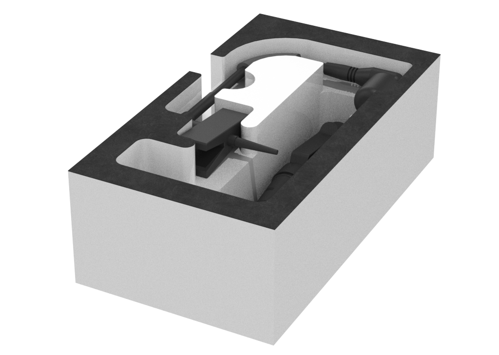 SANTOSOM Modular Foam 2U, 1x Shure Beta 98H