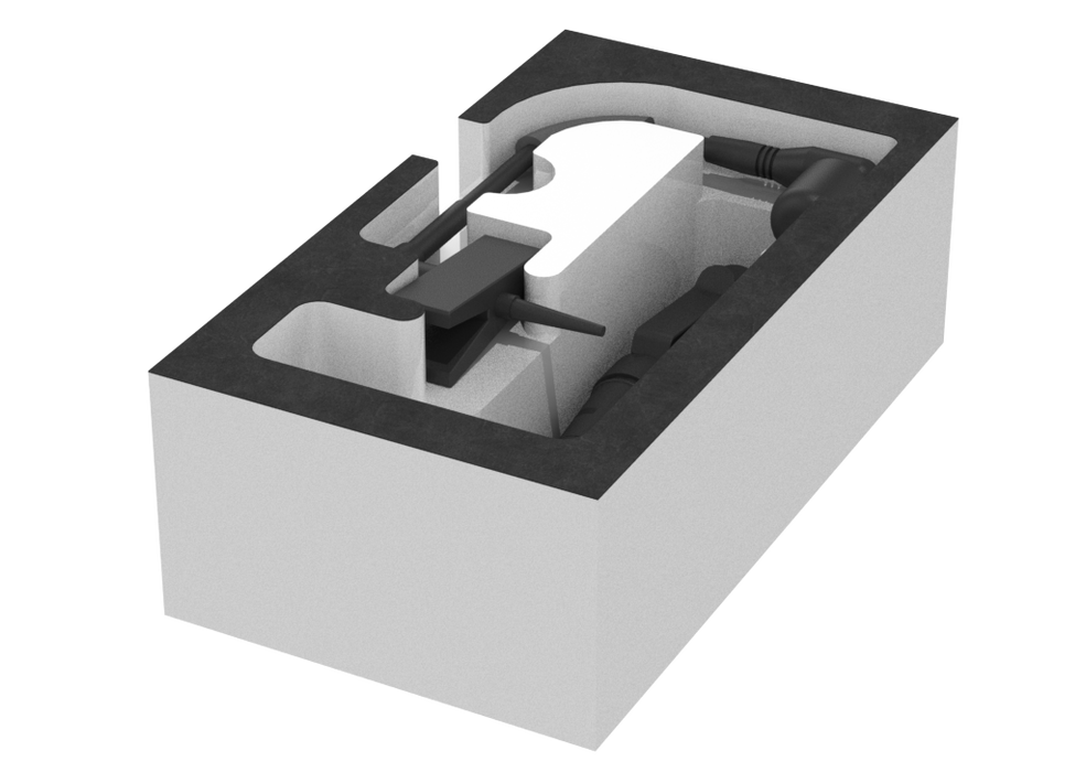 SANTOSOM Modular Foam 2U, 1x Shure Beta 98H