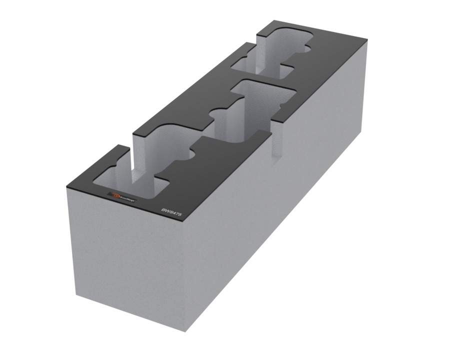 SANTOSOM Modular Foam 3U, 3x Broadweigh® BW-S475