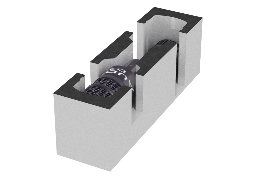 SANTOSOM Drawer Modular Foam 2U, 2x Audix D2/D4