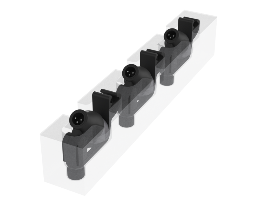 SANTOSOM   Mousse Modulaire 2U, 3x E604-E904