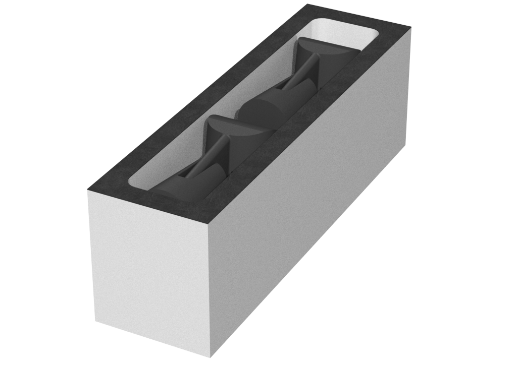 SANTOSOM   Espuma Modular 2U, Acessórios (30x185x60)