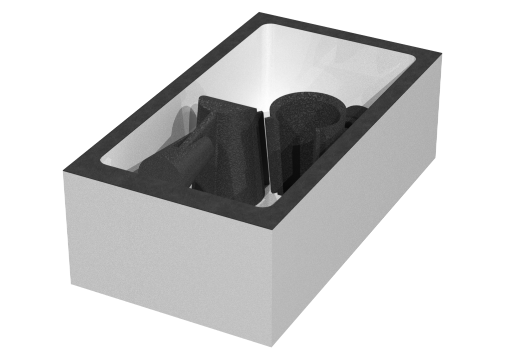 SANTOSOM   Espuma Modular 2U, Acessórios (90x185x60)