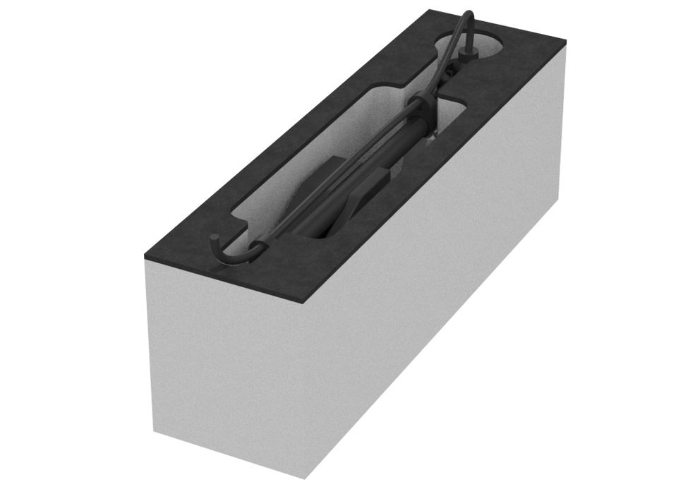 SANTOSOM Modular Foam 2U, 1x Audix MICROD