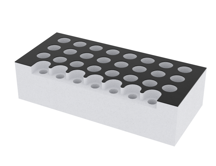 SANTOSOM Modular Foam 5U, 24x SM58 + 5x HH