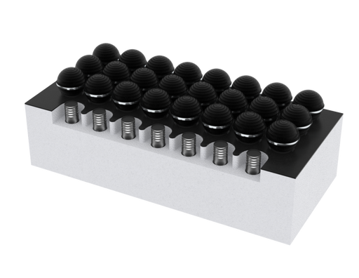 SANTOSOM Modular Foam 5U, 24x SM58 + 5x HH