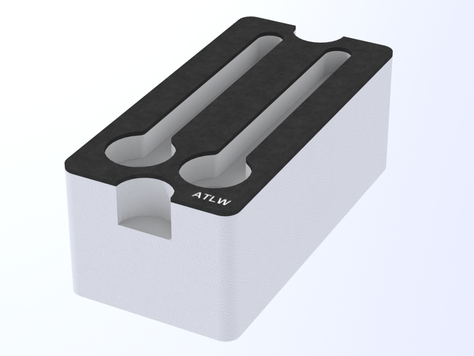 Santosom Foam Insert, 2x 1/4" Wave antenna