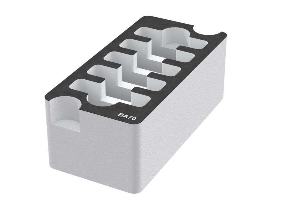 SANTOSOM Foam Insert, 10x BA 70