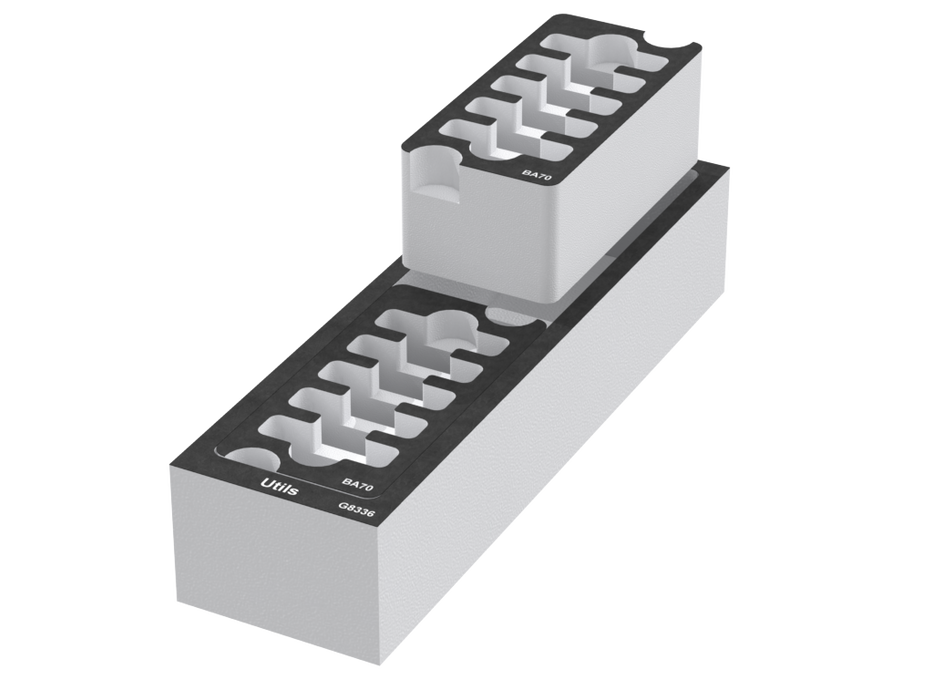 SANTOSOM Foam Insert, 10x BA 70