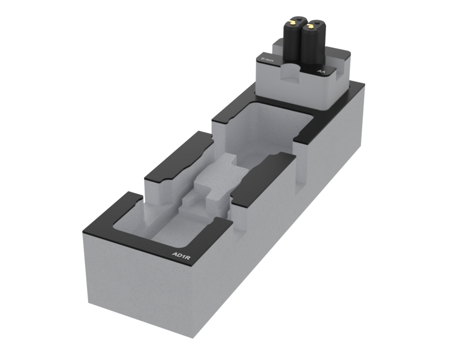 Santosom Foam Insert, 2x AA (li-ion)