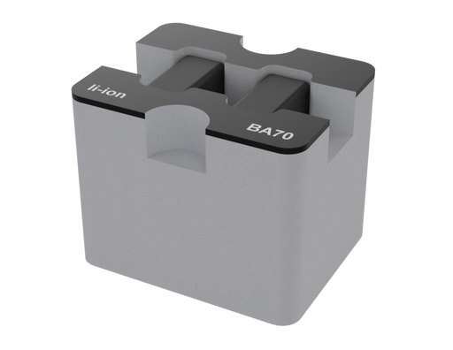 Santosom Foam Insert, Sennheiser 2x BA70 (li-ion) (8x6x6cm)