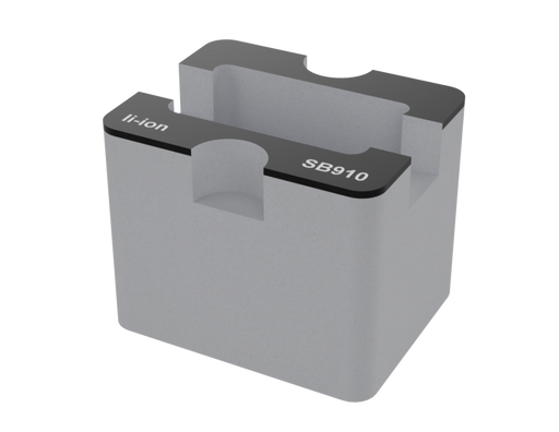 SANTOSOM Foam Insert, Shure 2x SB910 (li-ion) (8x6x6cm)