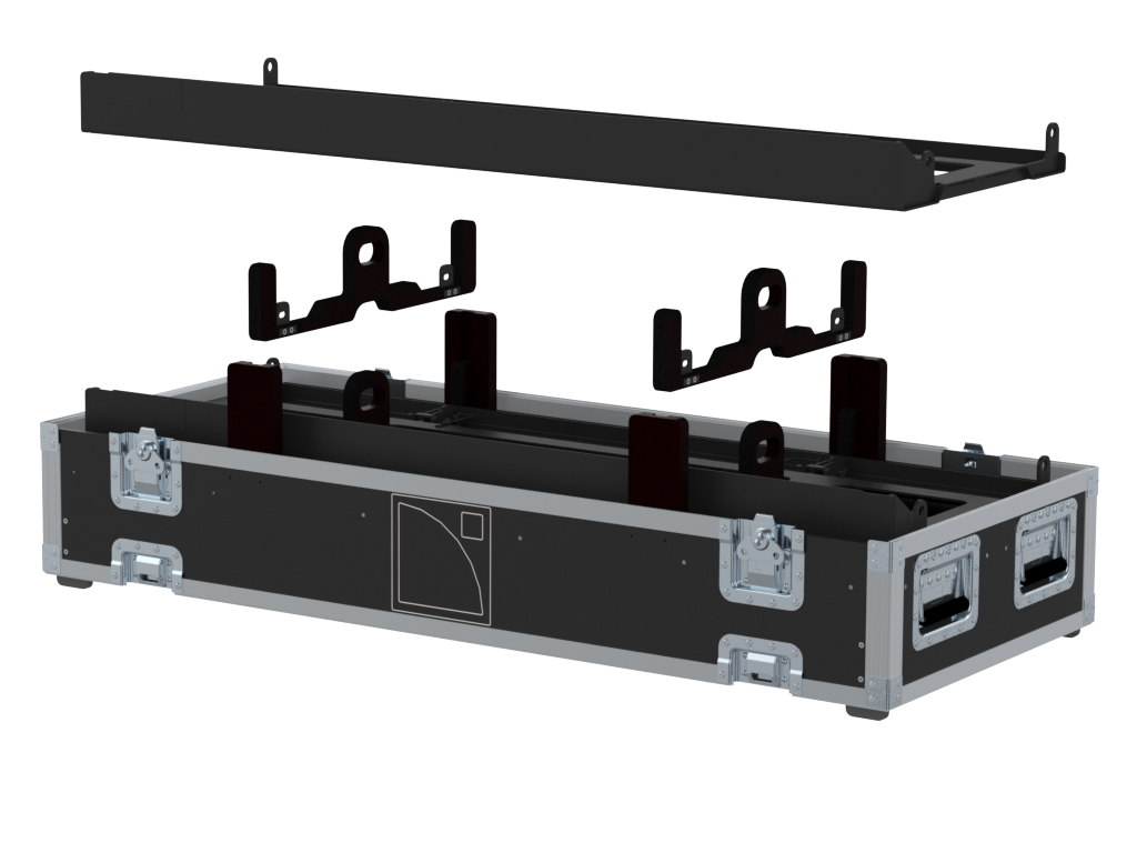 SANTOSOM Rigging Flight case PRO-3 Extension, 2x L-Acoustics KARADOWNK2