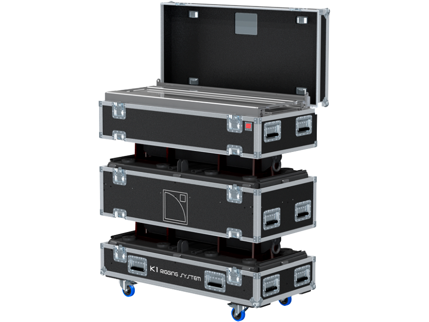 Santosom Rigging Flight case PRO, 2x L-Acoustics Bumper K1 + Kara down