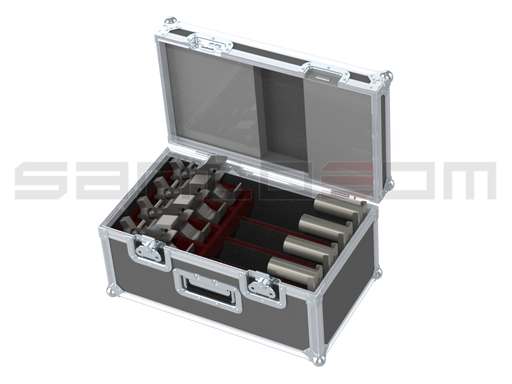 Santosom Rigging Flight case, 4x Nexo "U" Braquet for PS8 + clamps