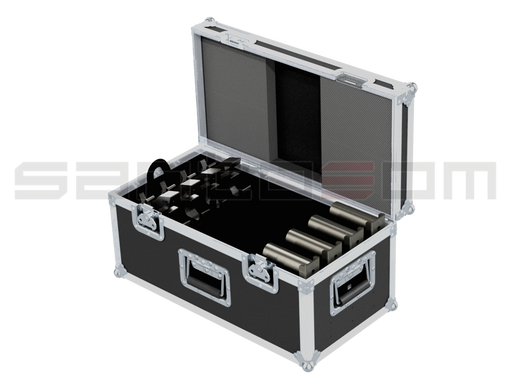 Santosom Rigging Flight case, 4x Nexo "U" Braquet for PS10 + clamps