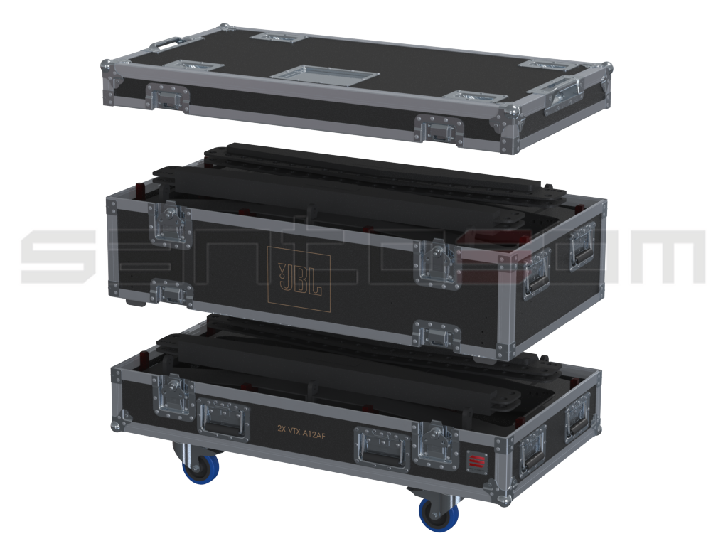 Santosom Rigging Flight case PRO3, 2x JBL Array Frame VTX A12AF